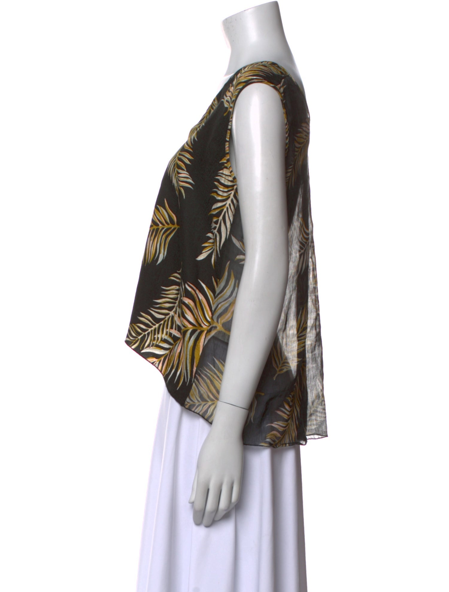 Giada Forte Silk Printed Crop Top