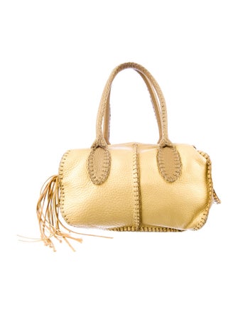 Fatto a Mano by Carlos Falchi Pebbled Leather Baguette