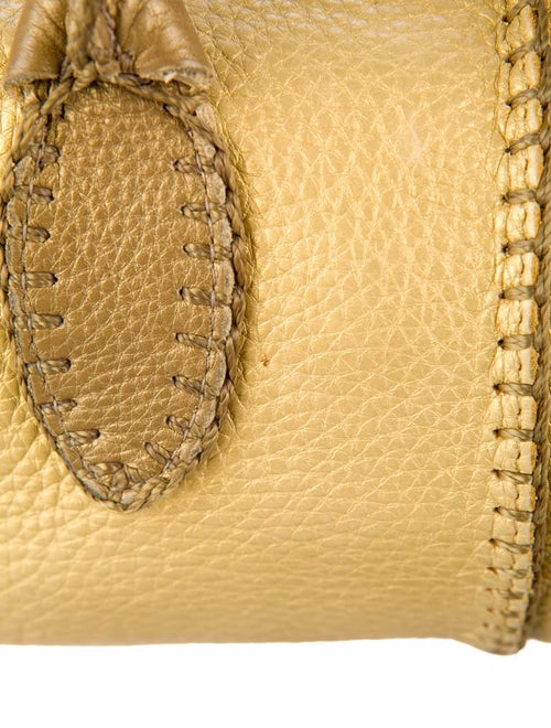 Fatto a Mano by Carlos Falchi Pebbled Leather Baguette