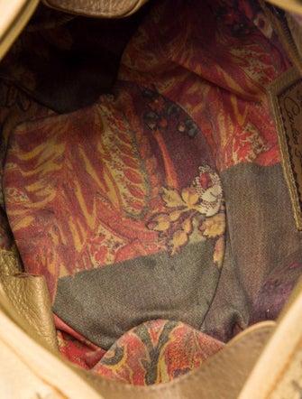 Fatto a Mano by Carlos Falchi Pebbled Leather Baguette