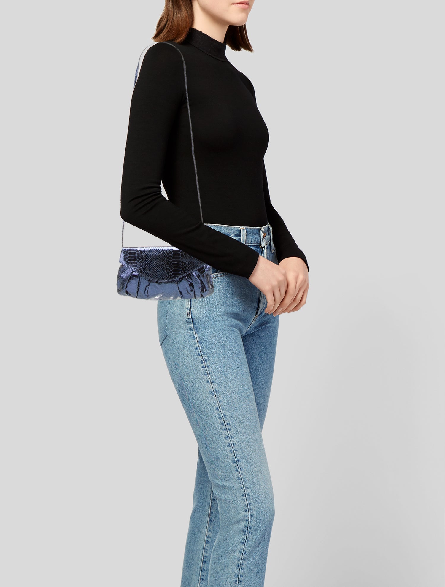 Fatto a Mano by Carlos Falchi Vegetarian Leather Shoulder Bag