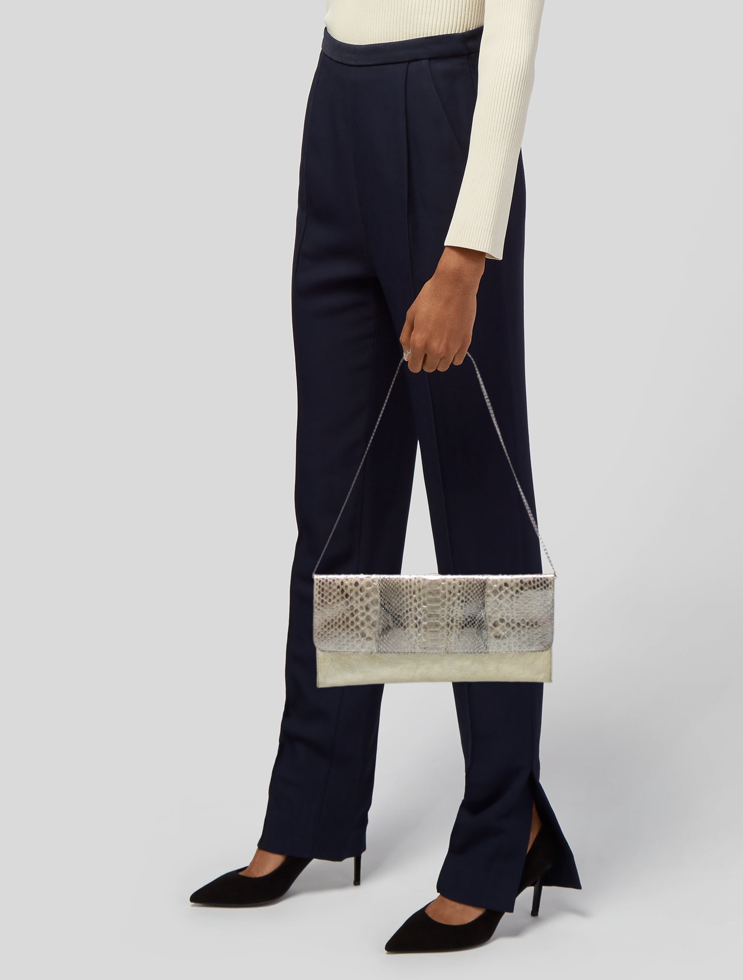 Fatto a Mano by Carlos Falchi Leather Clutch