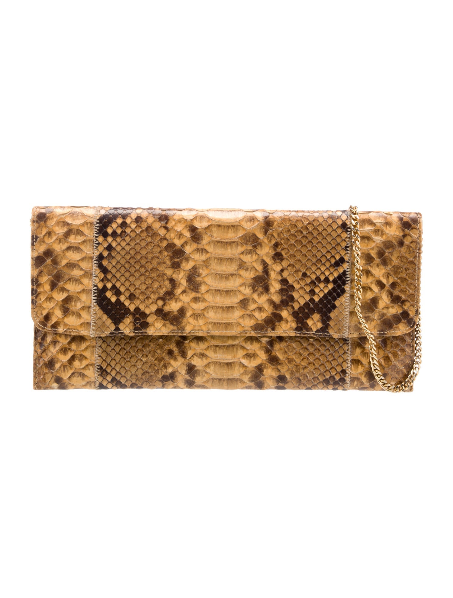 Fatto a Mano by Carlos Falchi Python Clutch