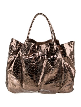 Fatto a Mano by Carlos Falchi Leather Bucket Bag