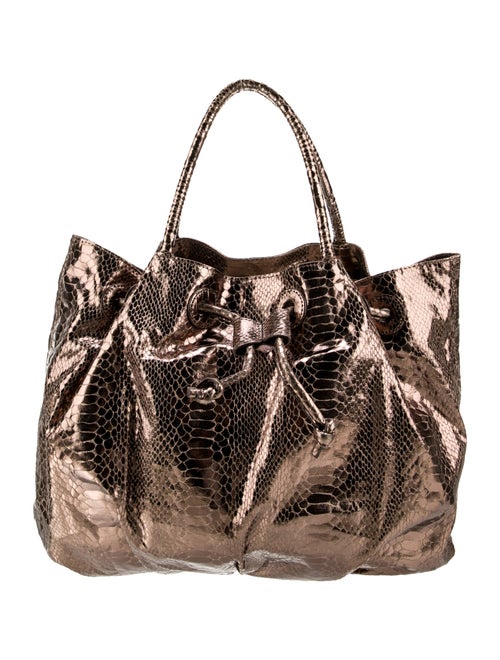 Fatto a Mano by Carlos Falchi Leather Bucket Bag