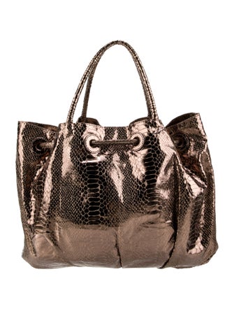 Fatto a Mano by Carlos Falchi Leather Bucket Bag