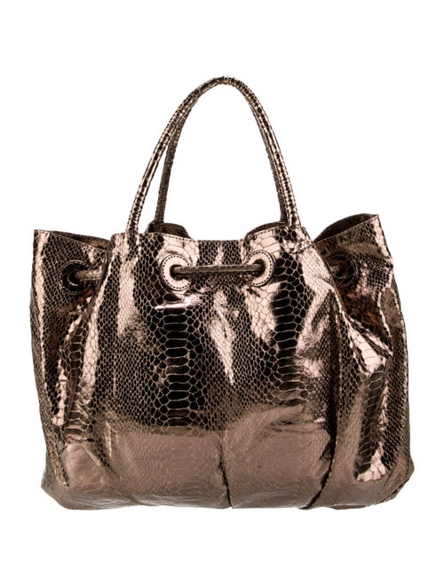 Fatto a Mano by Carlos Falchi Leather Bucket Bag