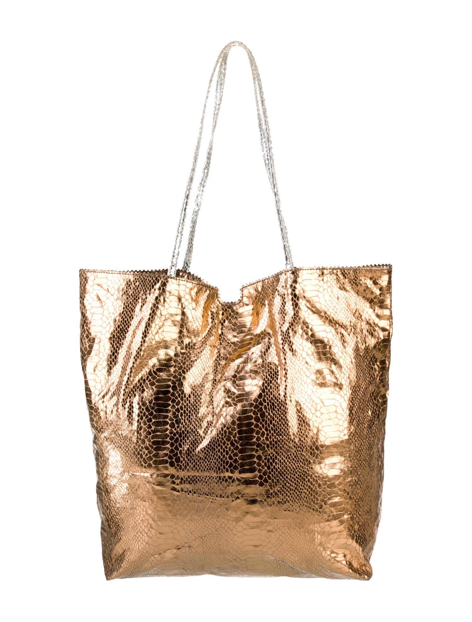 Fatto a Mano by Carlos Falchi Embossed Leather Tote