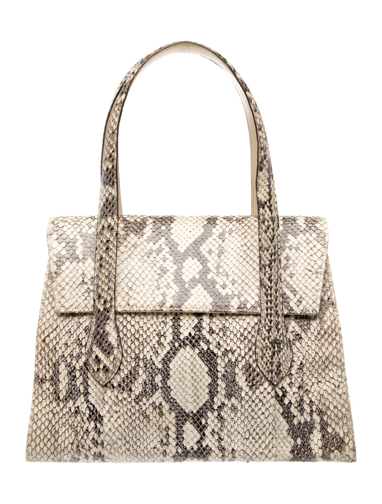 Fatto a Mano by Carlos Falchi Snakeskin Top Handle Bag