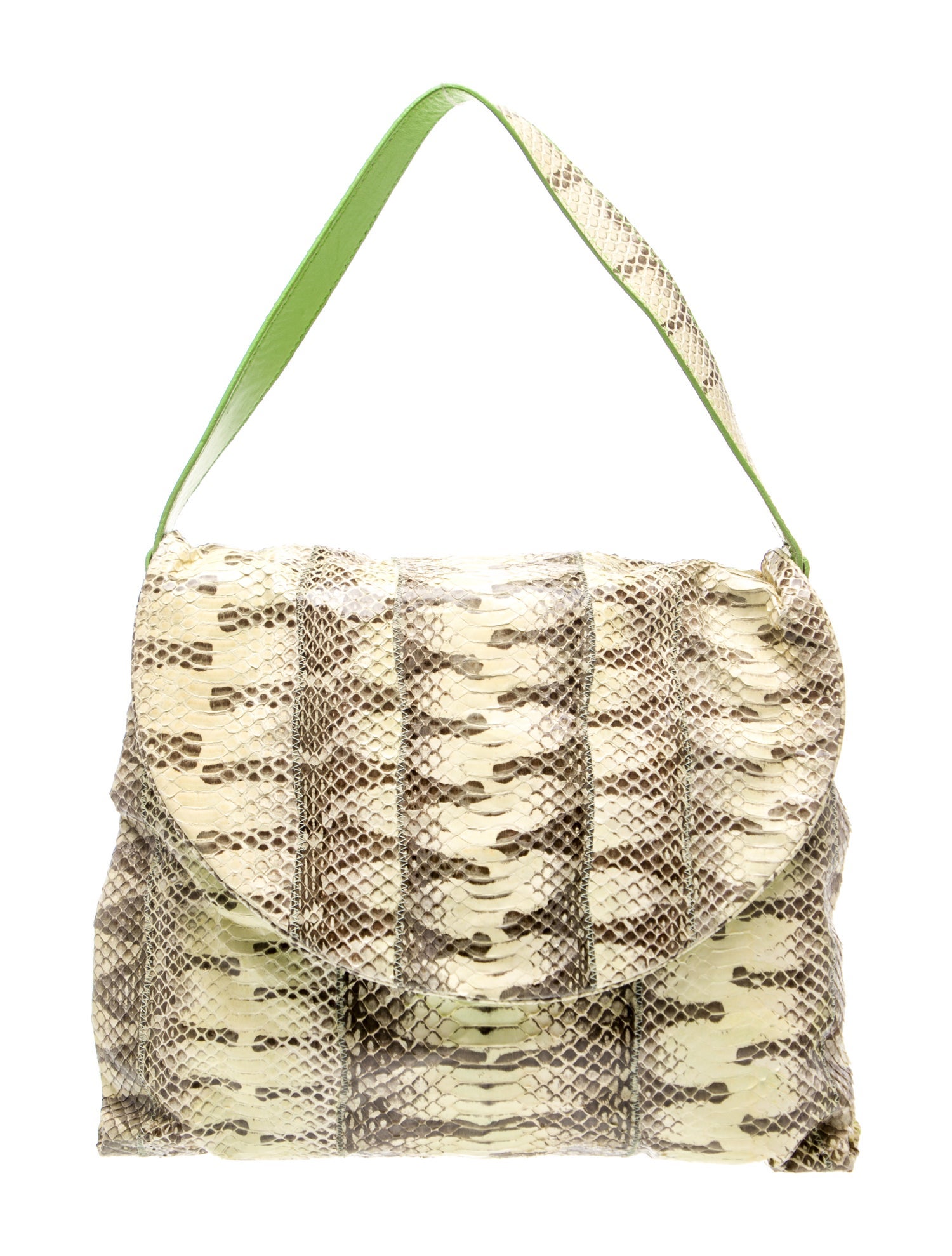 Fatto a Mano by Carlos Falchi Snakeskin Shoulder Bag