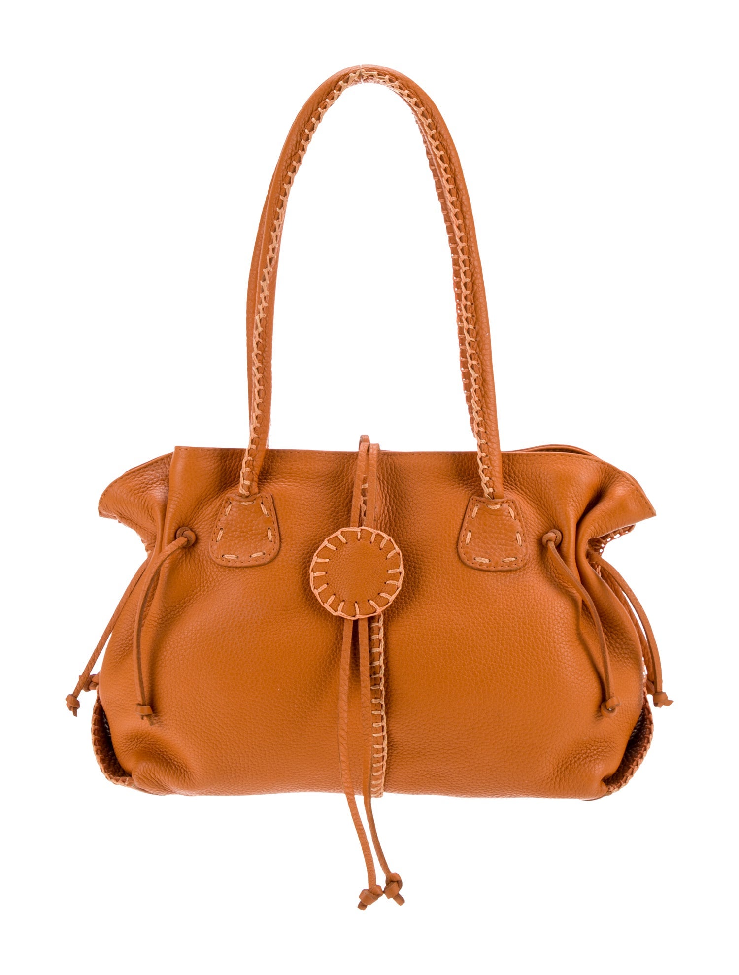 Fatto a Mano by Carlos Falchi Leather Shoulder Bag