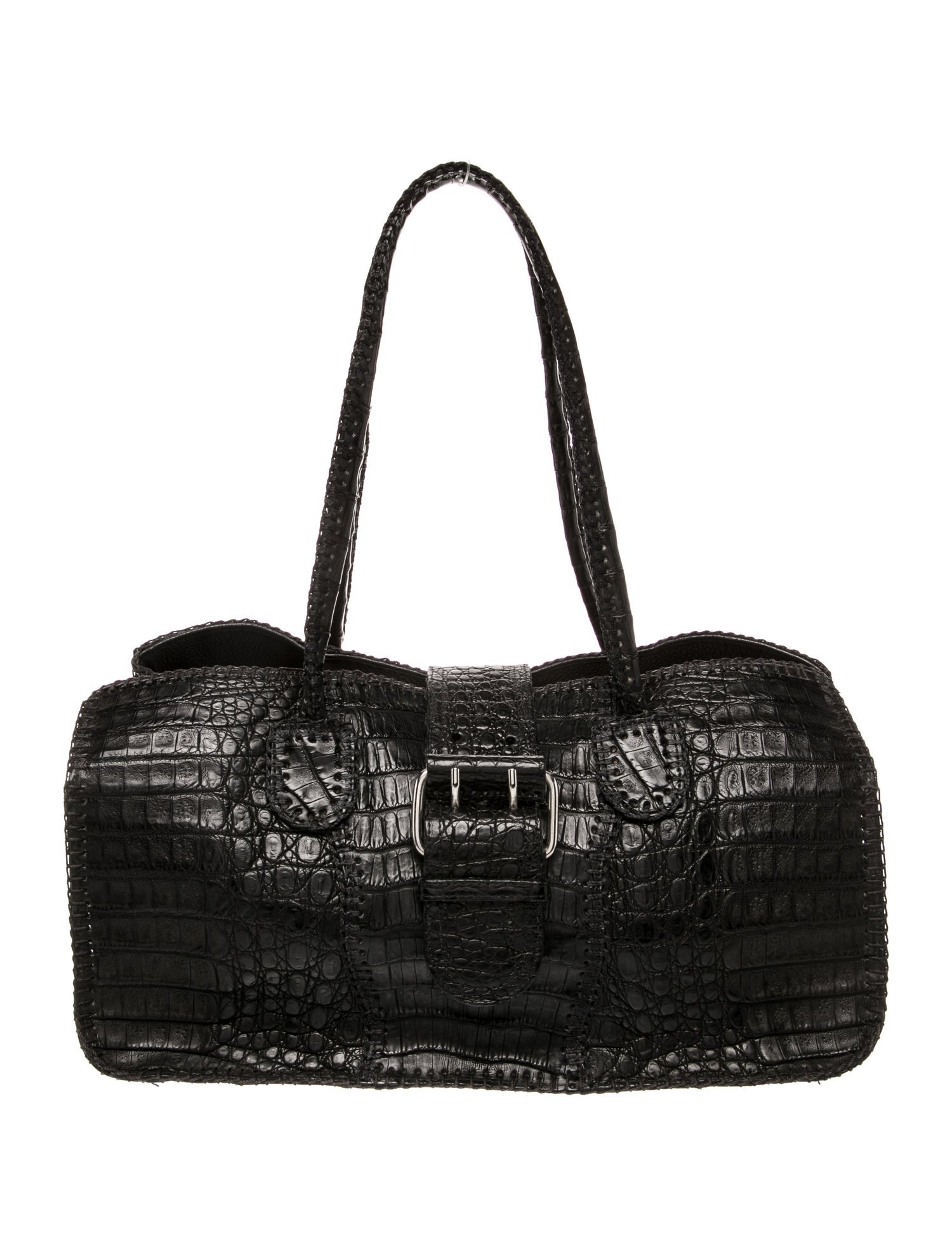 Fatto a Mano by Carlos Falchi Alligator Shoulder Bag