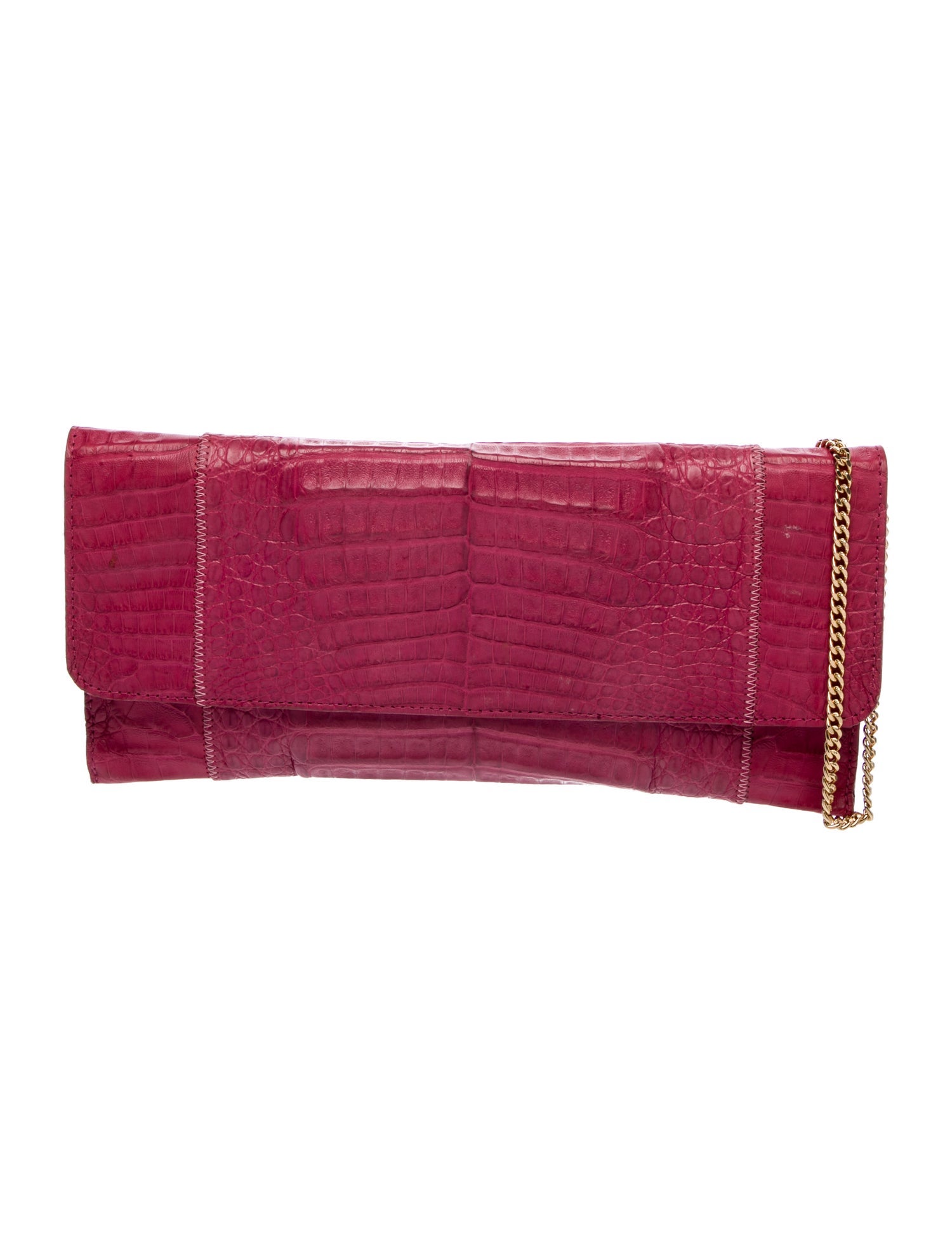 Fatto a Mano by Carlos Falchi Crocodile Shoulder Bag