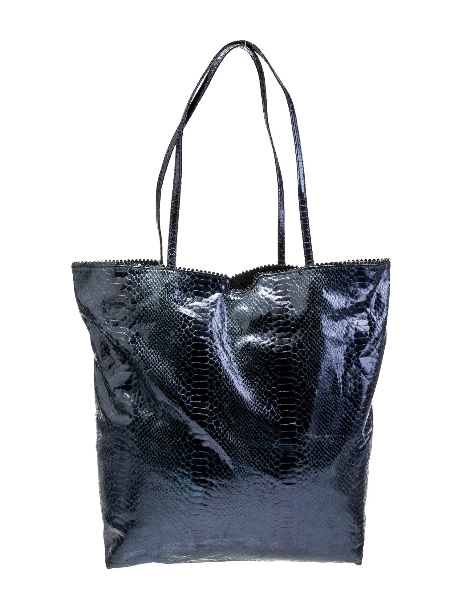 Fatto a Mano by Carlos Falchi Embossed Leather Tote