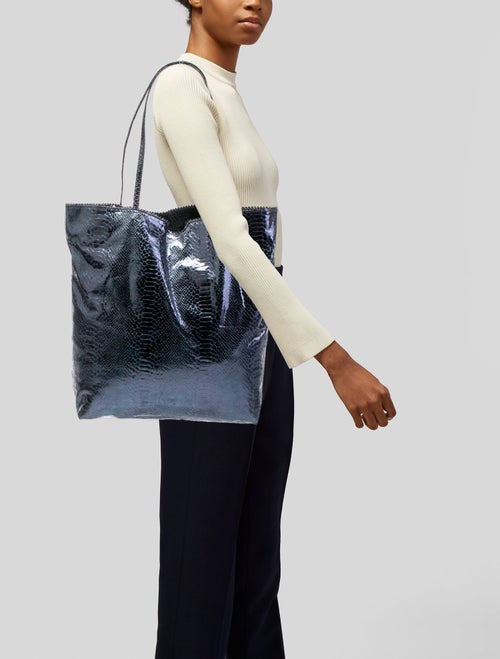 Fatto a Mano by Carlos Falchi Embossed Leather Tote