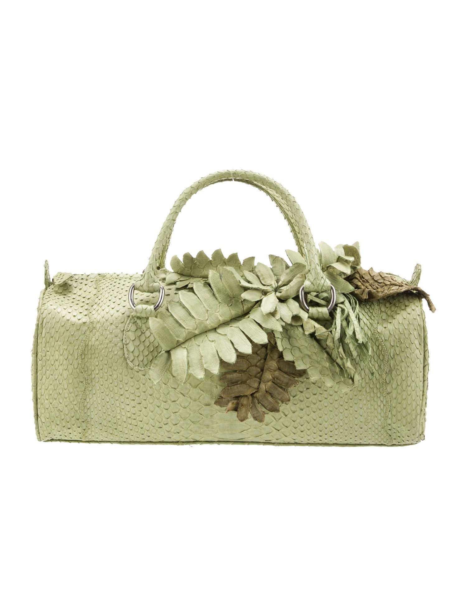 Fatto a Mano by Carlos Falchi Snakeskin Top Handle Bag