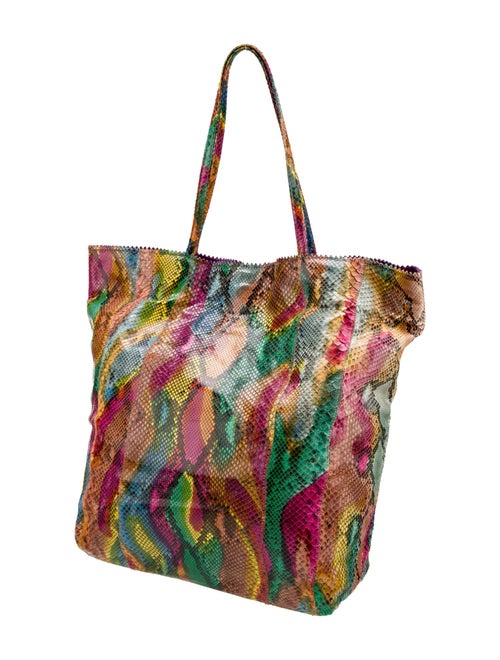 Fatto a Mano by Carlos Falchi Embossed Leather Tote