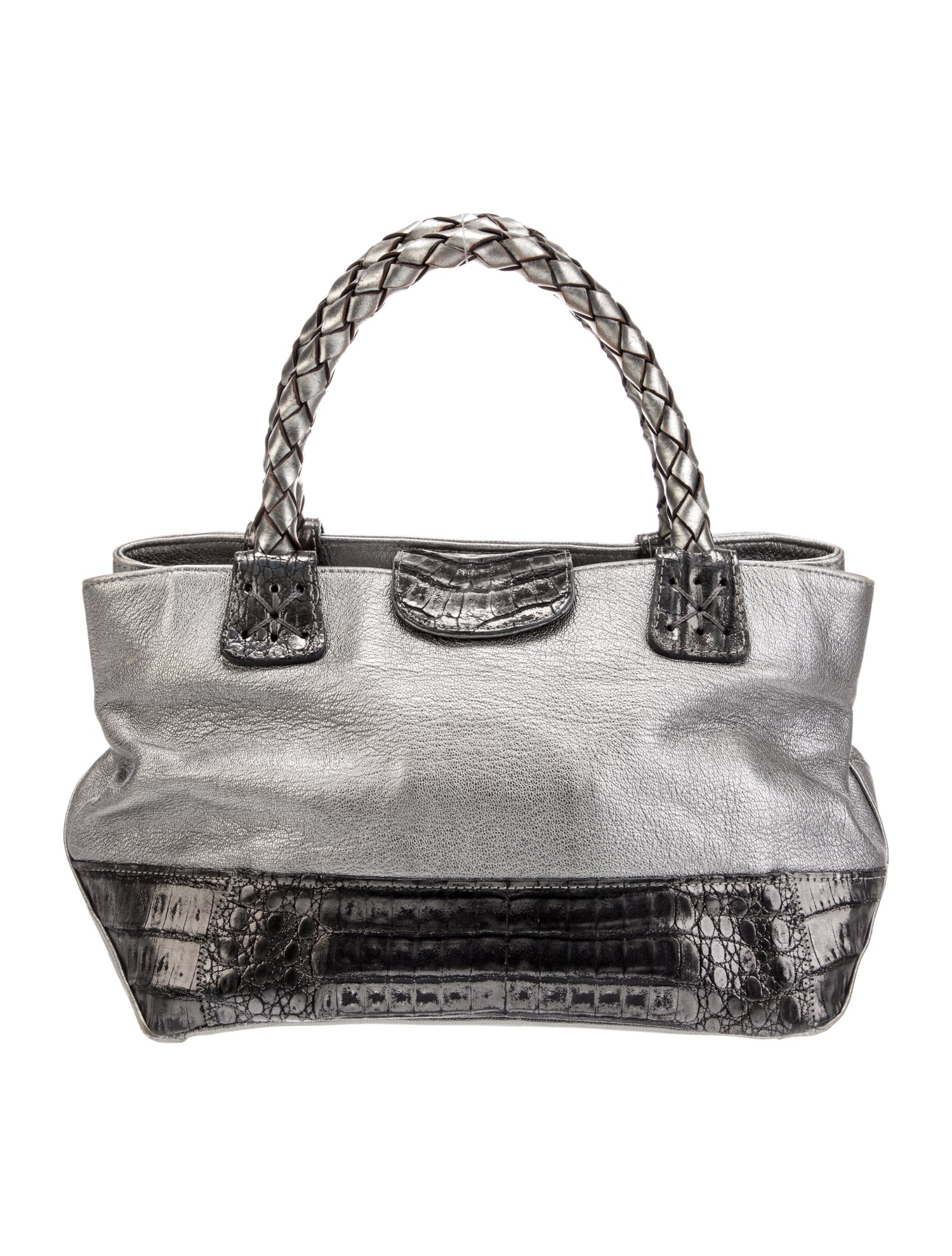 Fatto a Mano by Carlos Falchi Leather Top Handle Bag