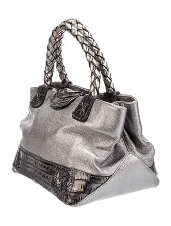 Fatto a Mano by Carlos Falchi Leather Top Handle Bag