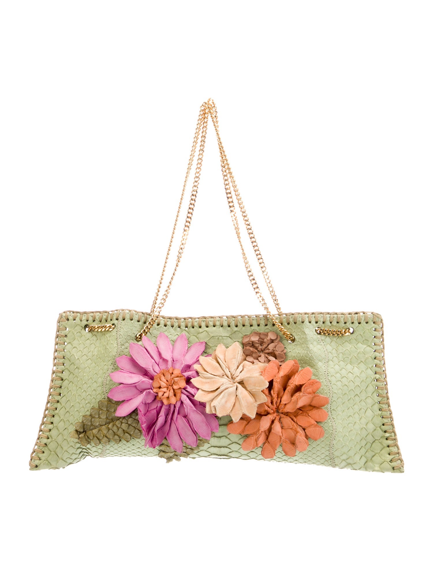 Fatto a Mano by Carlos Falchi Python Top Handle Bag