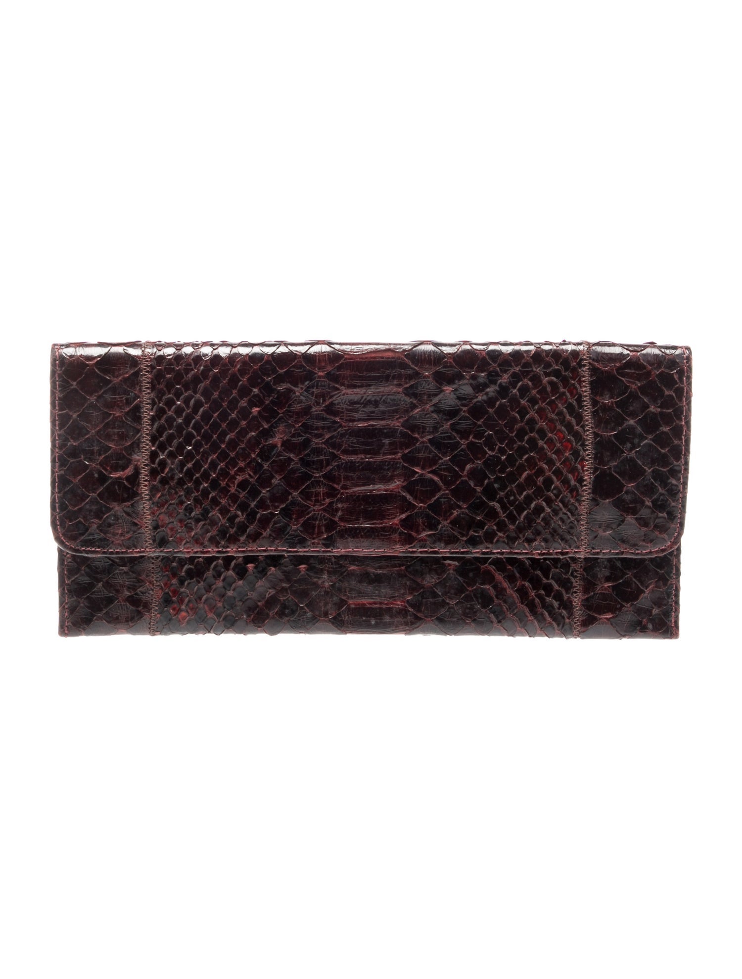 Fatto a Mano by Carlos Falchi Python Clutch