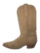 FALCONHEAD Suede Embroidered Accent Western Boots