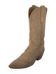 FALCONHEAD Suede Embroidered Accent Western Boots