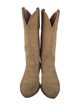 FALCONHEAD Suede Embroidered Accent Western Boots