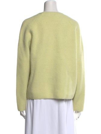 Facade Pattern Wool Crew Neck Sweater