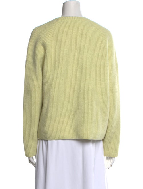 Facade Pattern Wool Crew Neck Sweater