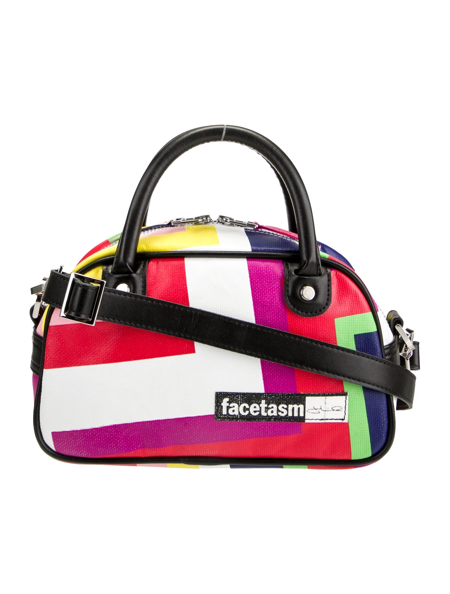 Facetasm Leather Top Handle Bag
