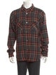 Facetasm Wool Plaid Print Shirt