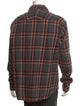 Facetasm Wool Plaid Print Shirt