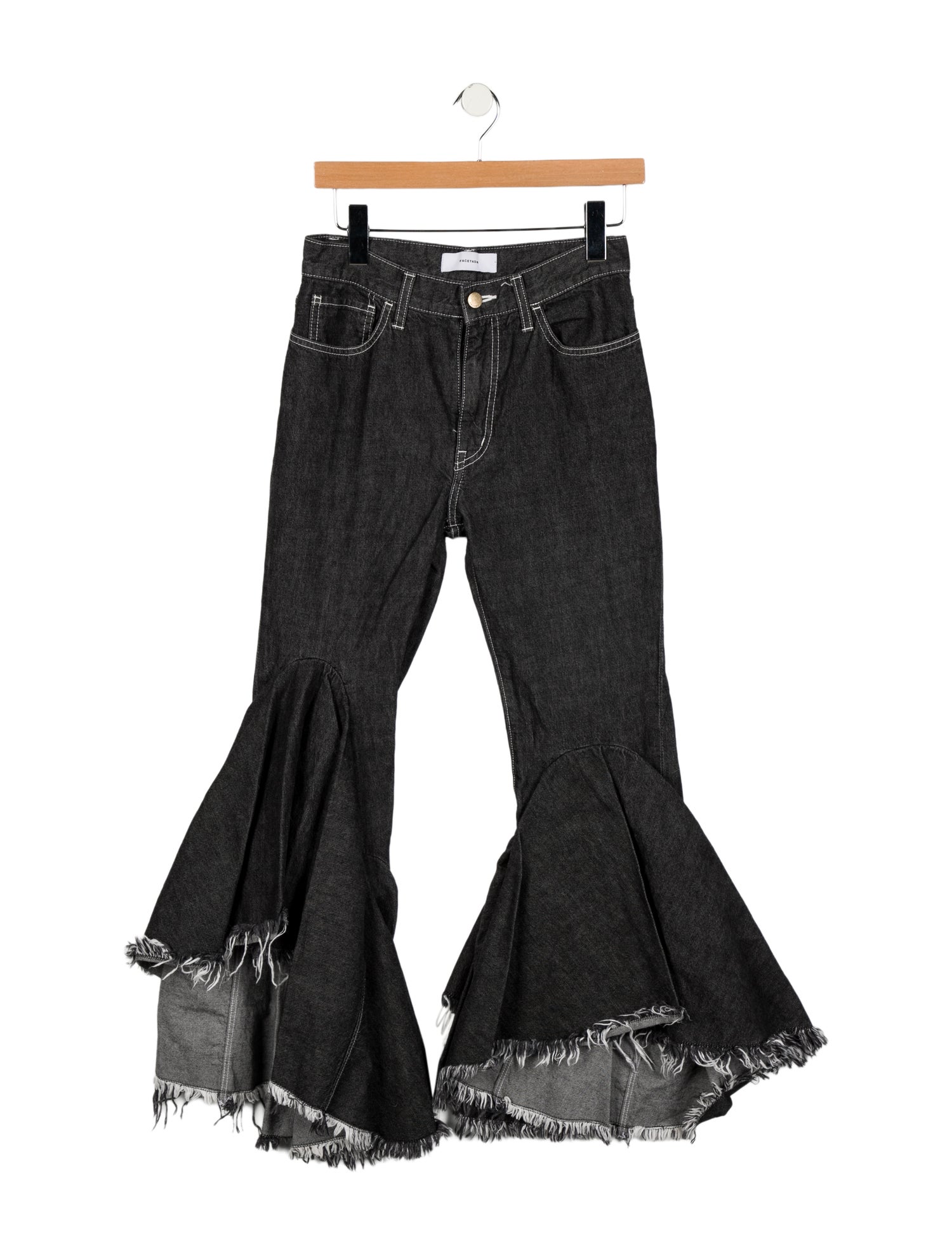 Facetasm Mid-Rise Wide Leg Jeans