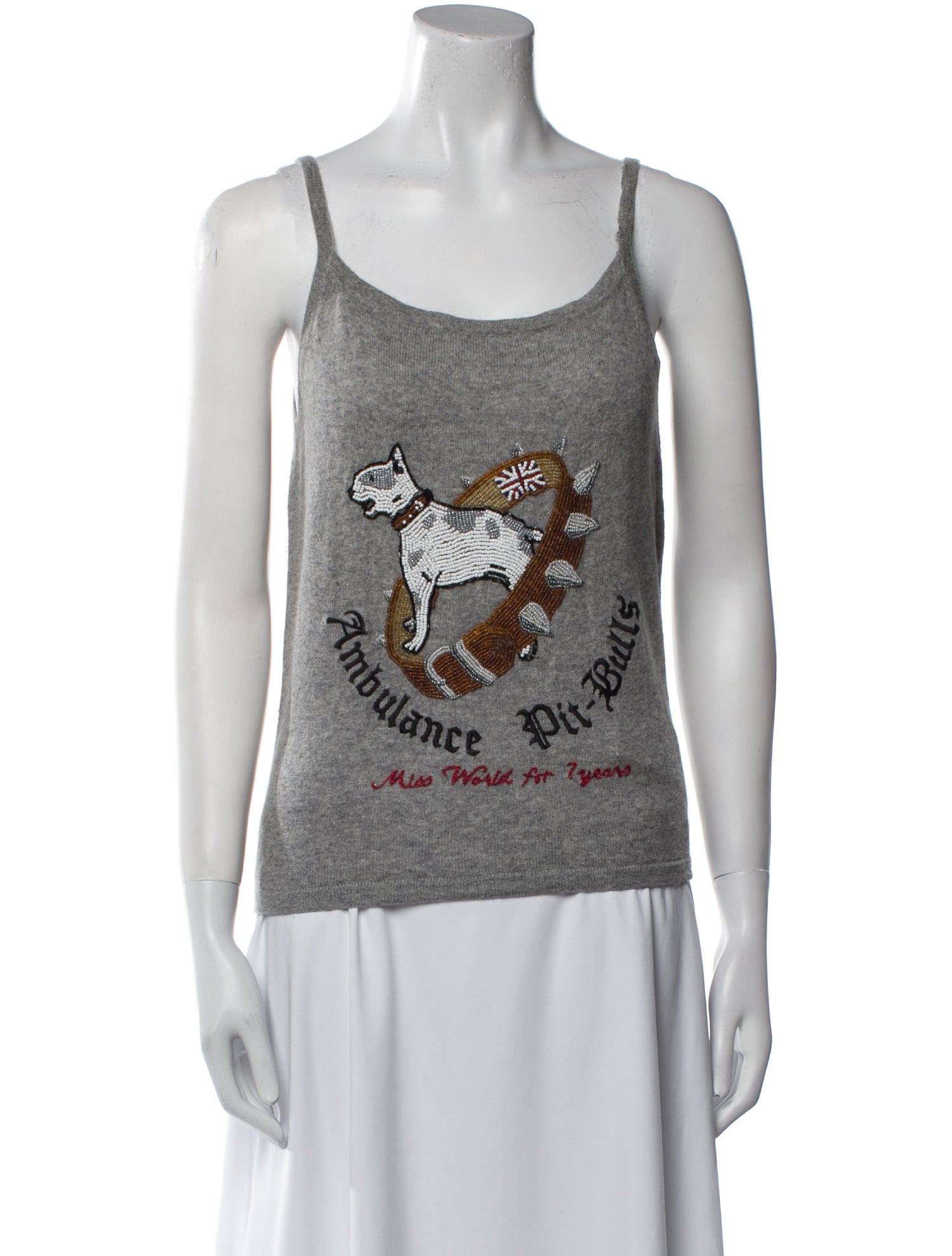 Fake London Cashmere Graphic Print Top