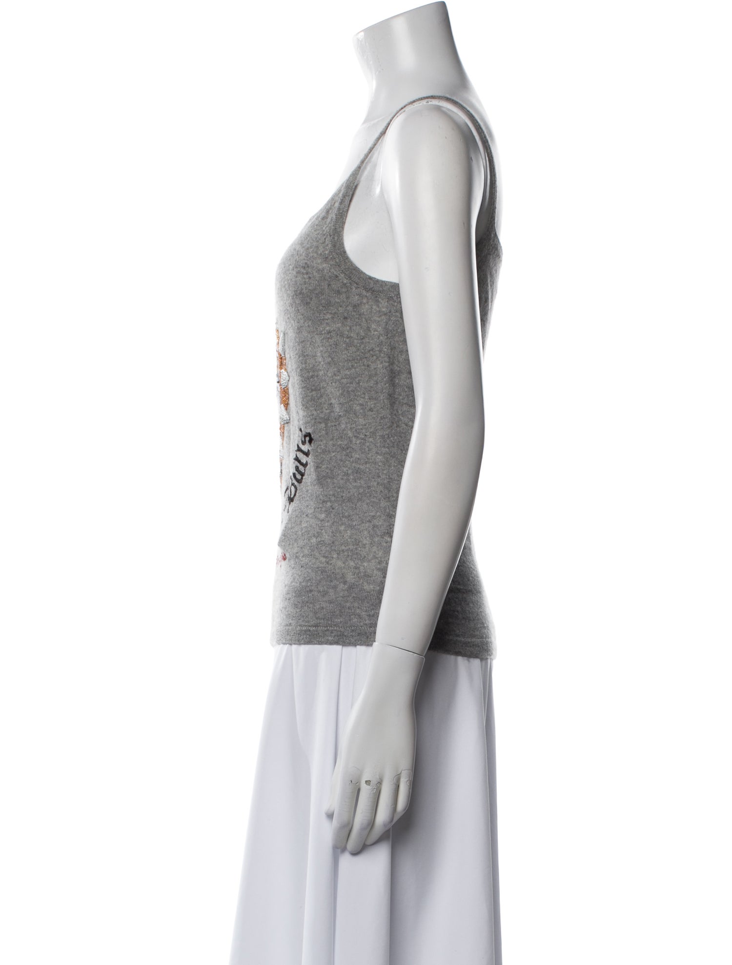 Fake London Cashmere Graphic Print Top