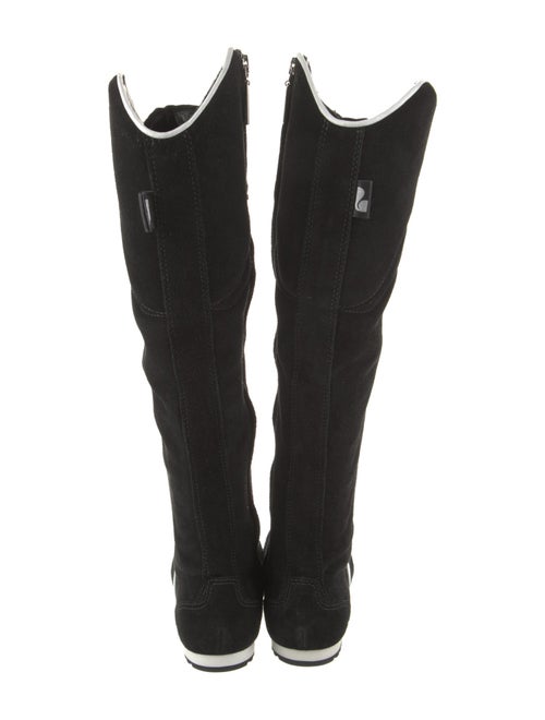 Larroude x Jonathan Cohen Colorblock Pattern Lace-Up Boots