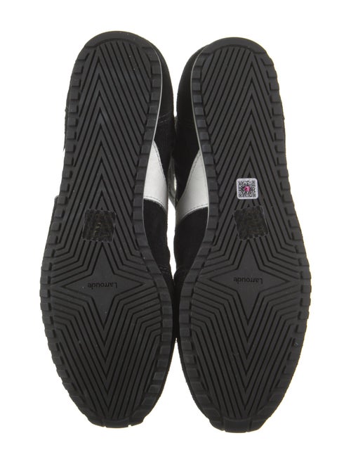 Larroude x Jonathan Cohen Colorblock Pattern Lace-Up Boots