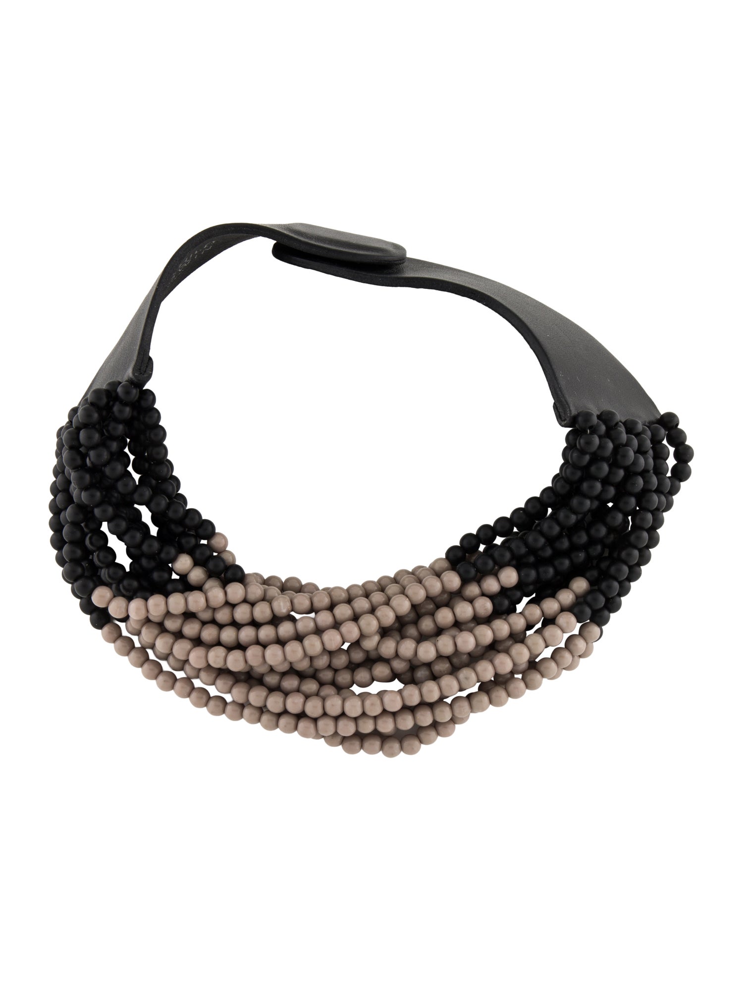 Faire Child Leather Beaded Multistrand Necklace