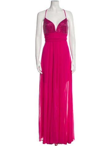 Fabiana Ferri Dresses V-Neck Long Dress M