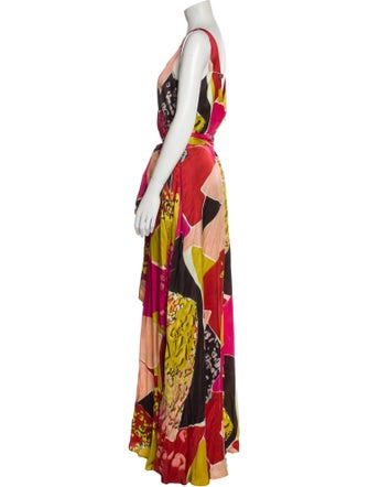 Fabiana Ferri Printed Long Dress