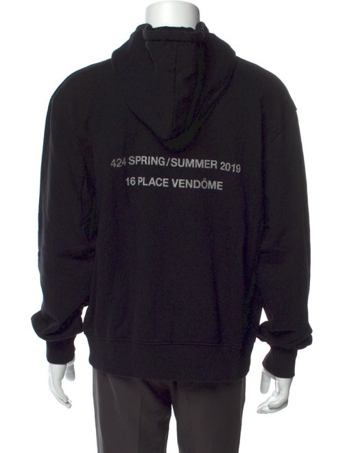 424 on Fairfax Graphic Print Crew Neck Hoodie