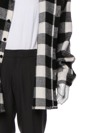 424 on Fairfax Plaid Print Trucker Jacket