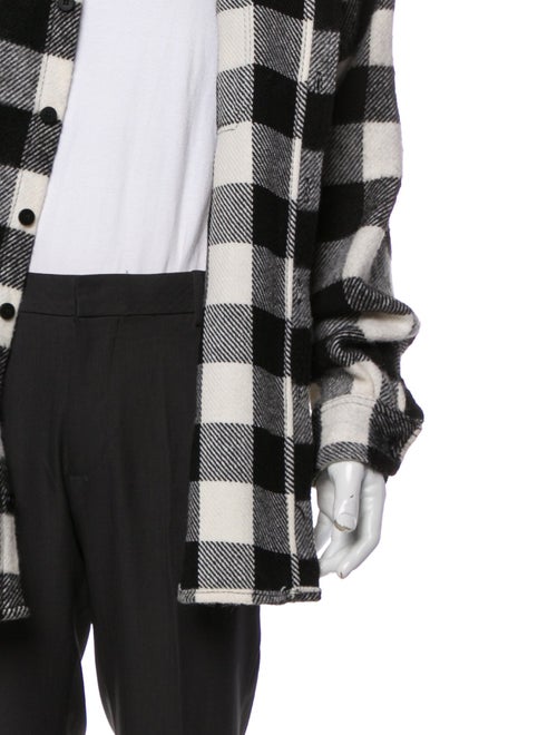 424 on Fairfax Plaid Print Trucker Jacket