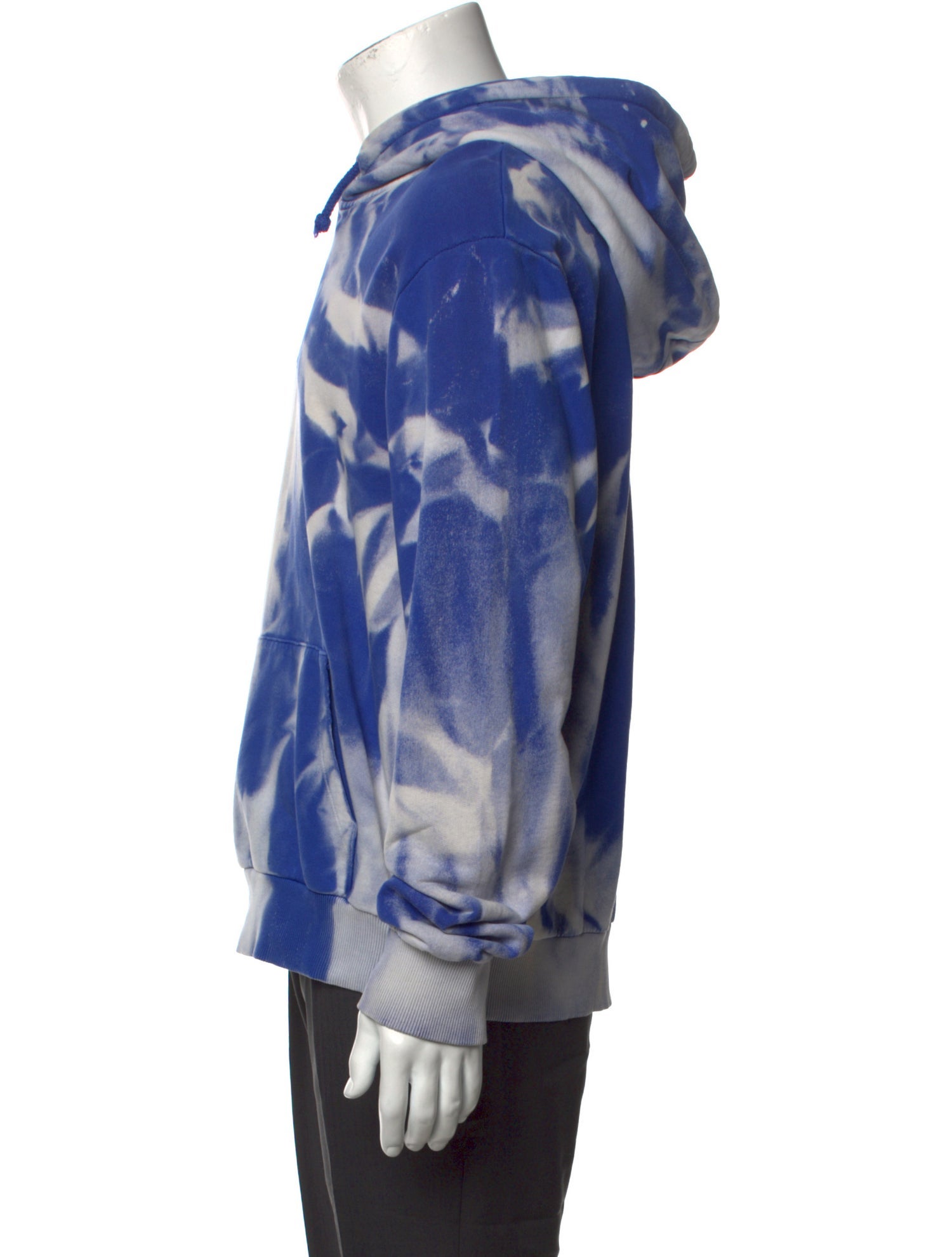 424 on Fairfax Tie-Dye Print Crew Neck Hoodie