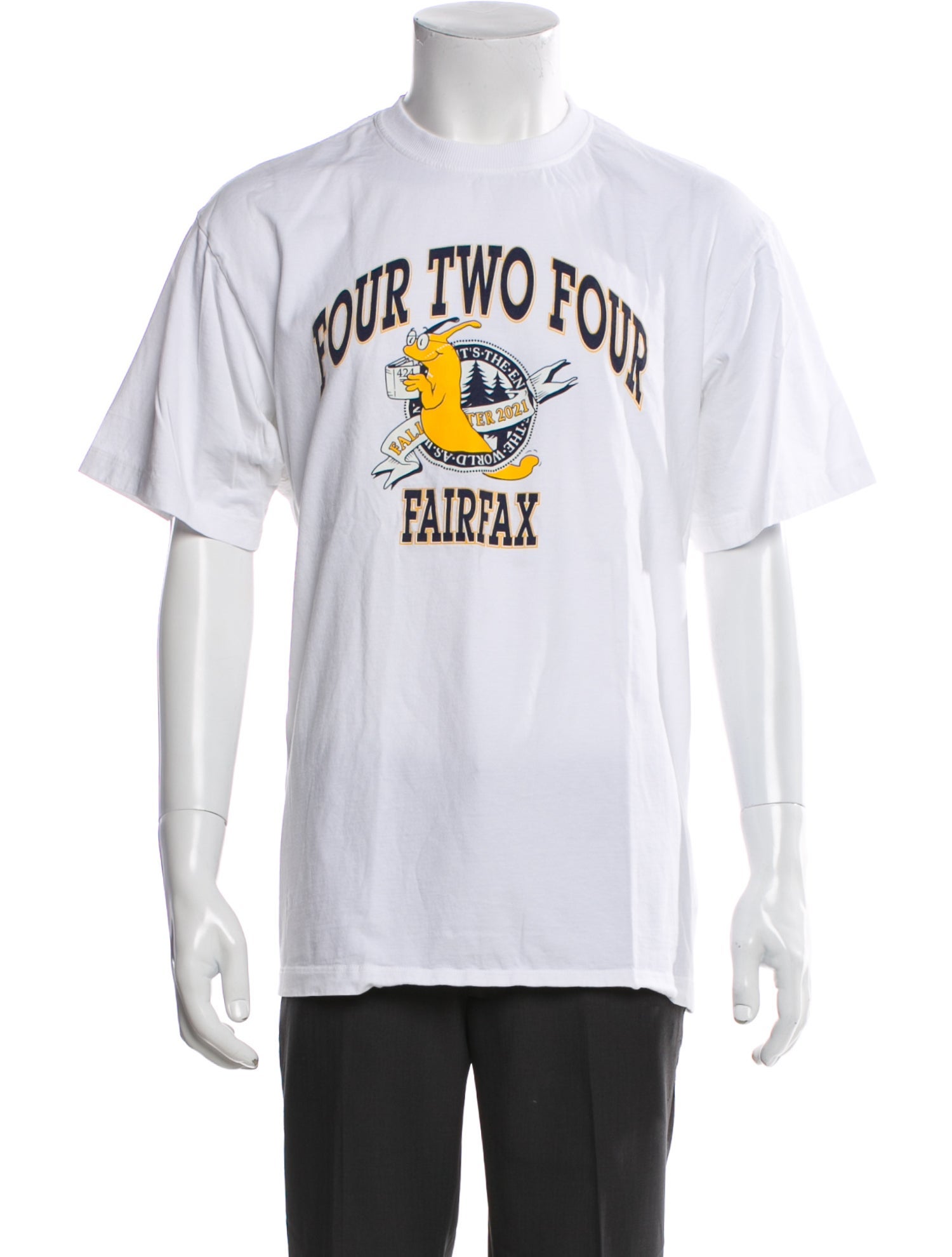 424 on Fairfax Graphic Print Crew Neck T-Shirt