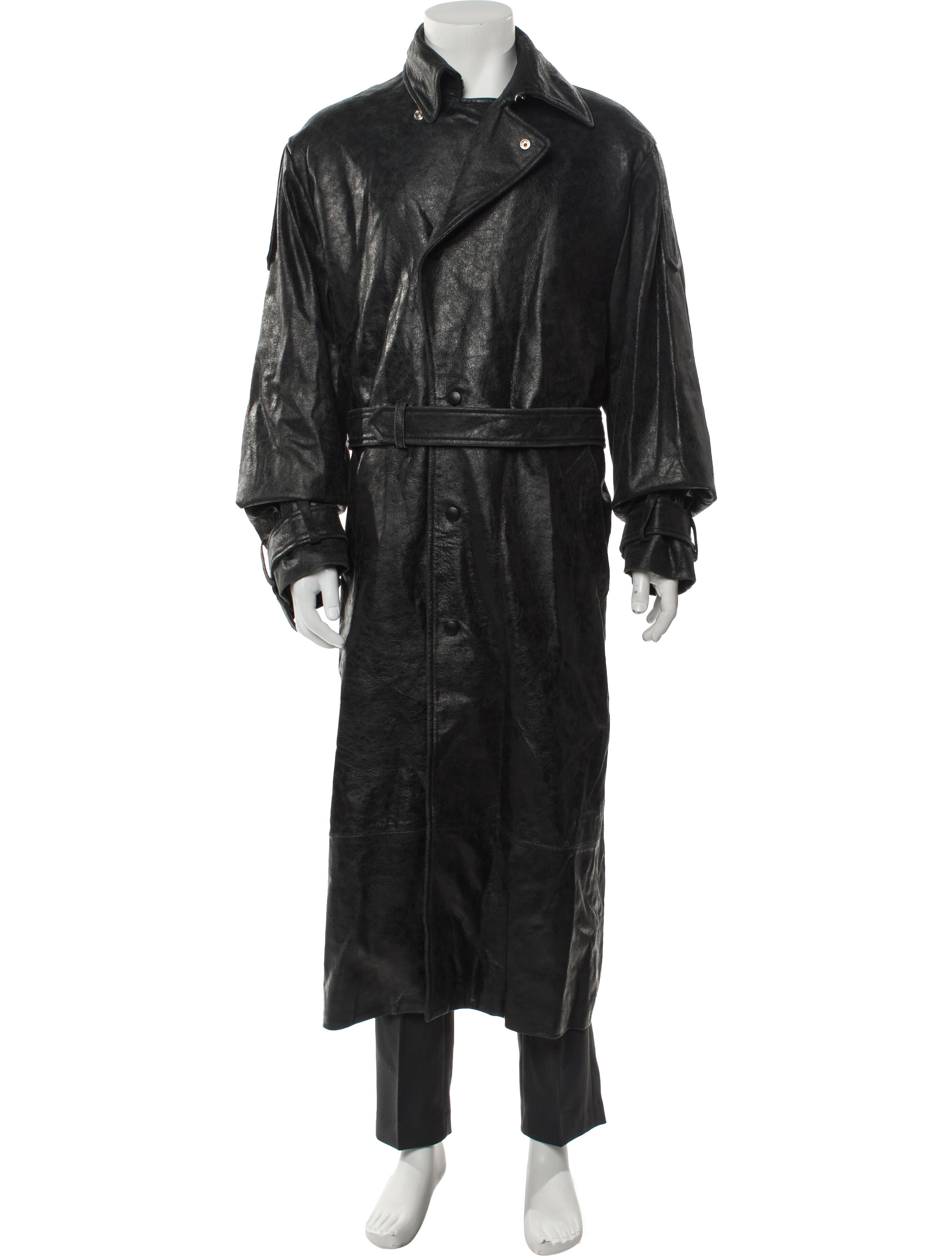 424 on Fairfax Leather Trench Coat w/ Tags