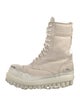 424 on Fairfax Canvas Distressed Accents Lace-Up Boots