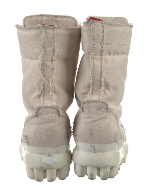 424 on Fairfax Canvas Distressed Accents Lace-Up Boots