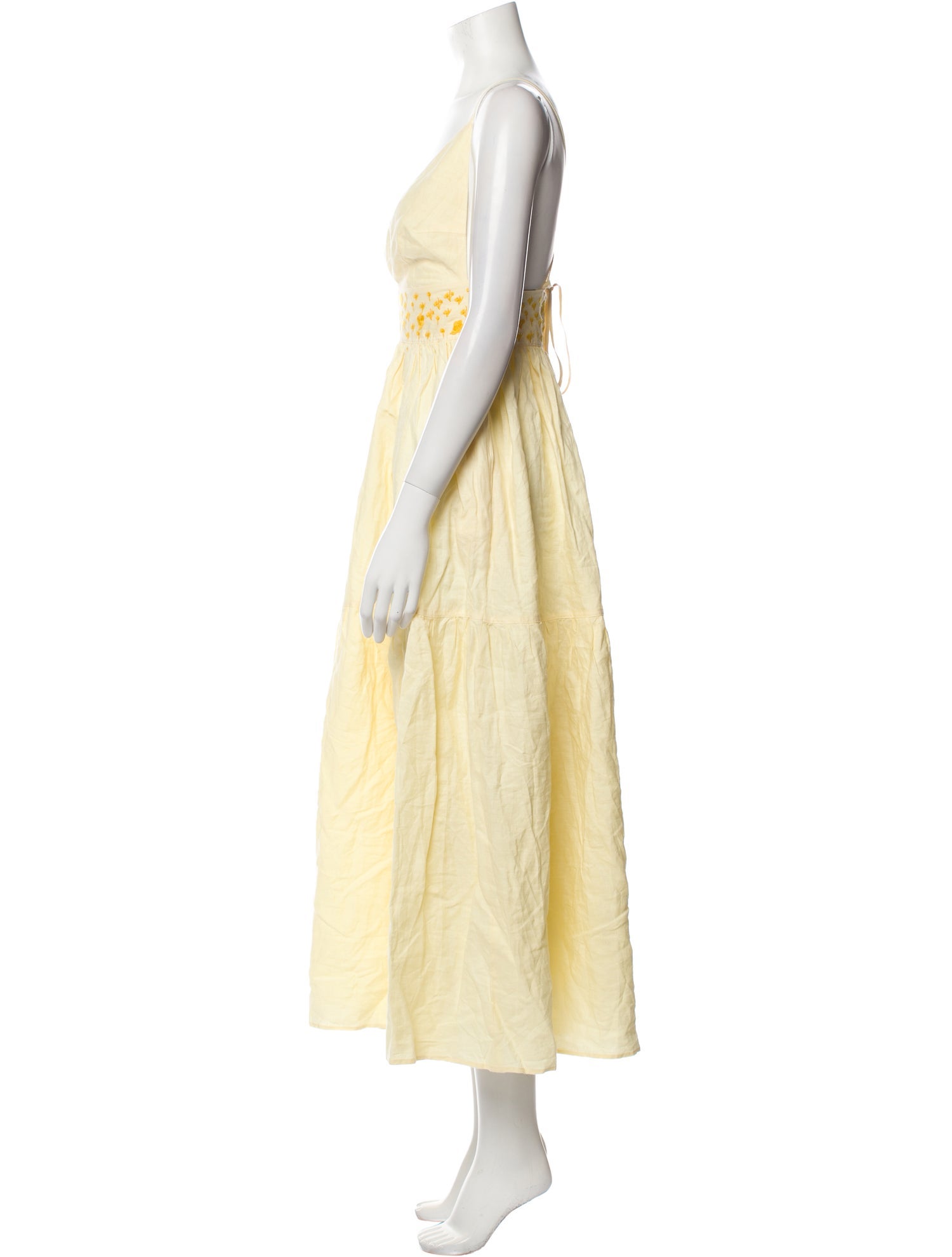 FANM MON Linen Midi Length Dress